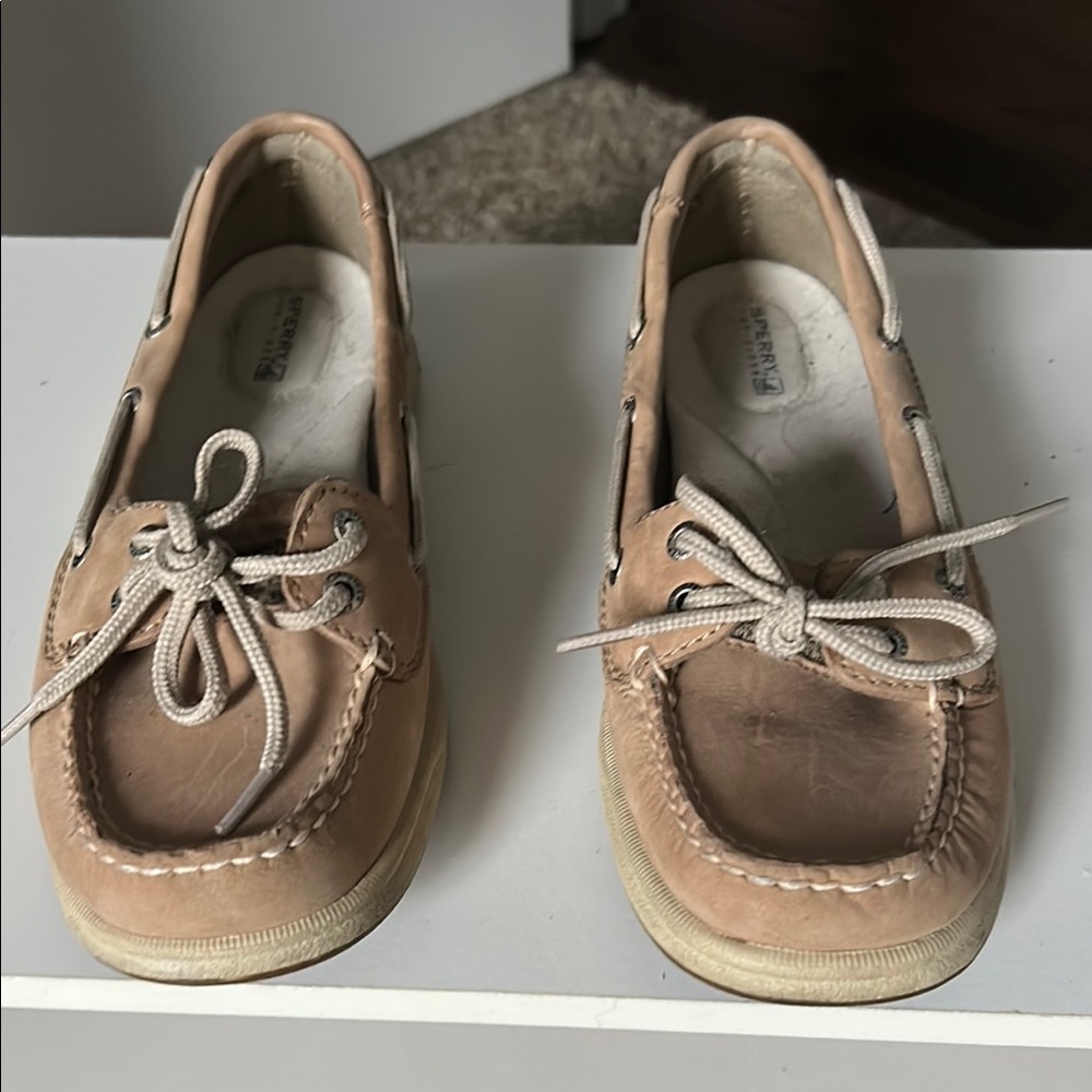 Sperry Tan Moccasin-Style Shoes with Suede Finish
